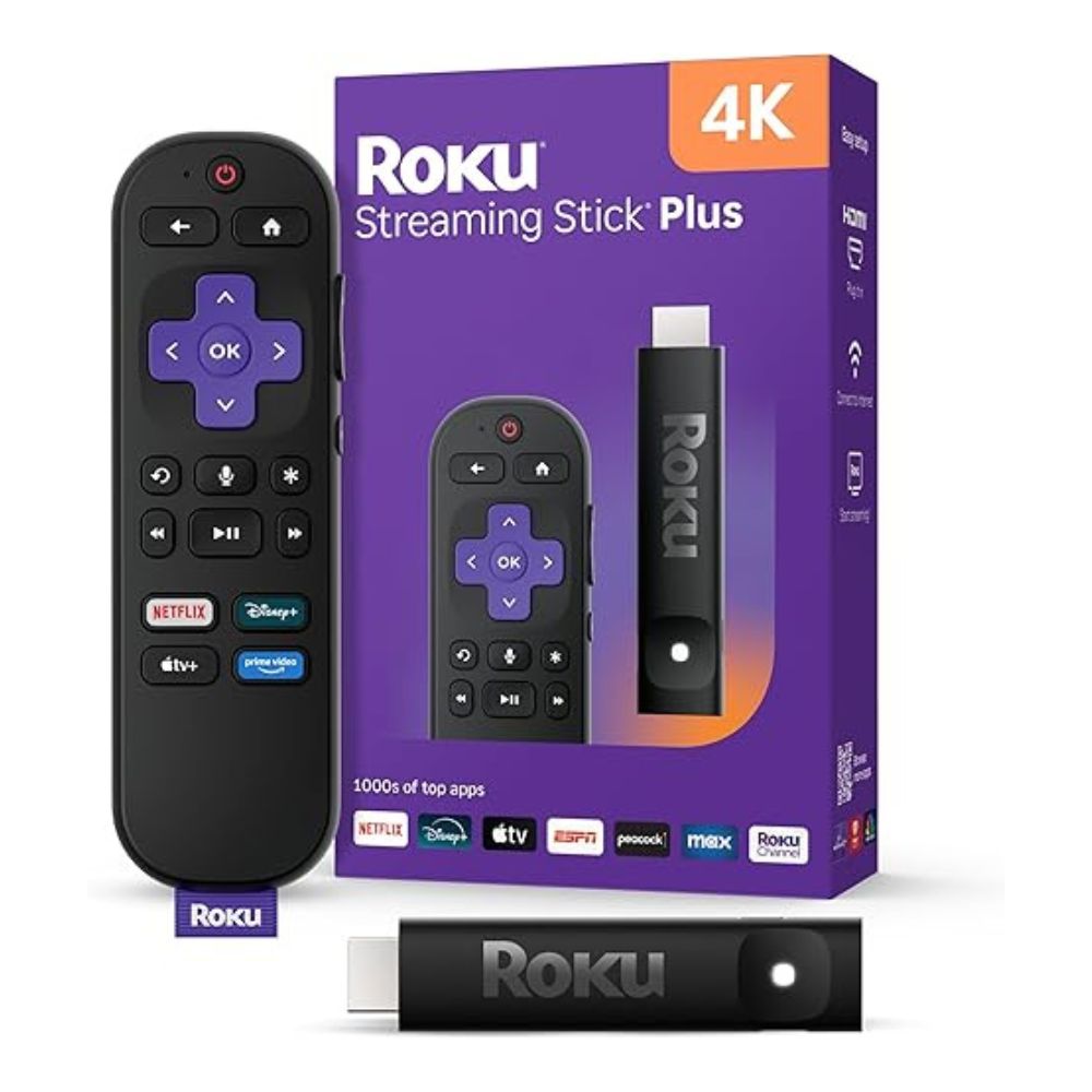 Roku Streaming Stick Plus 2025 – 4K & HDR Roku Streaming Device for TV with Voice Remote Tristar Online