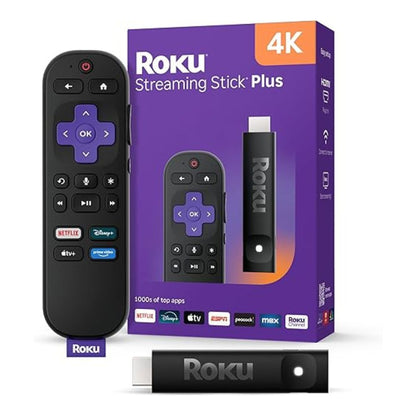 Roku Streaming Stick Plus 2025 – 4K & HDR Roku Streaming Device for TV with Voice Remote Tristar Online