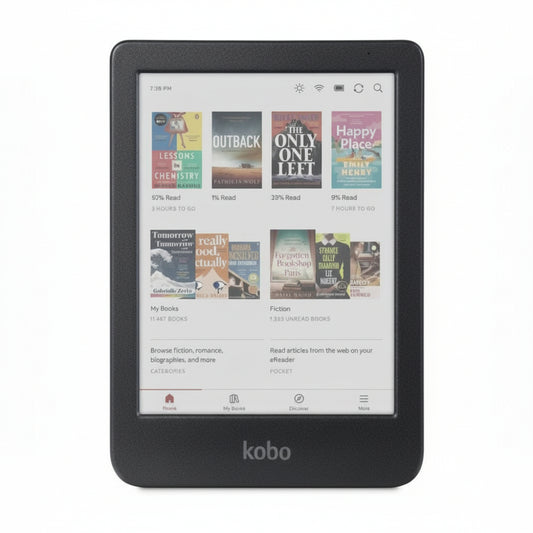 KOBO CLARA COLOUR 6 E Ink Display - 16GB - Black - Pristine - Refurbished (Copy) kOBO