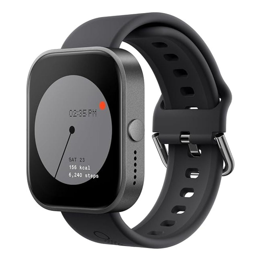 Nothing Watch Pro - Dark Grey with Black Strap, Dark Grey with Grey Strap, Metallic Grey