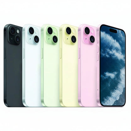 Apple iPhone 15 Plus - 128GB, 256GB, 512GB, - Pink, Yellow, Green, Blue, Black - 80% battery- Pristine - Refurbished