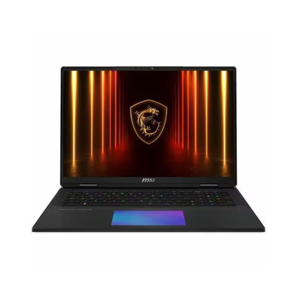 MSI Titan 18 HX AI Gaming Laptop, Intel Ultra 9 285HX, RTX 5090 24GB GDDR7, 32GB DDR5 RAM, 2TB Gen5 + 2TB Gen4 SSD, 18" UHD 120Hz Display, Wi-Fi 7, 2-Year Warranty
