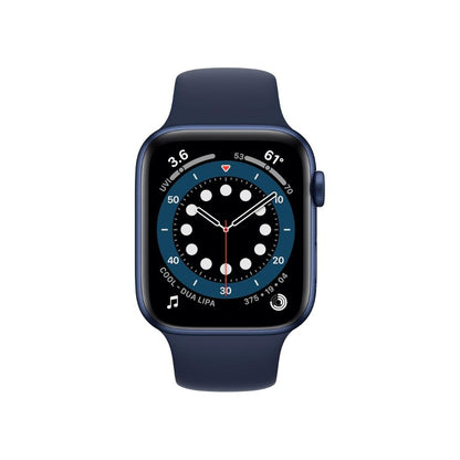 Apple Watch Series 6 44mm Blue Aluminum Case Navy Sport Band (GPS + Cellular) - Blue -Excellent Refurbished - AU Version