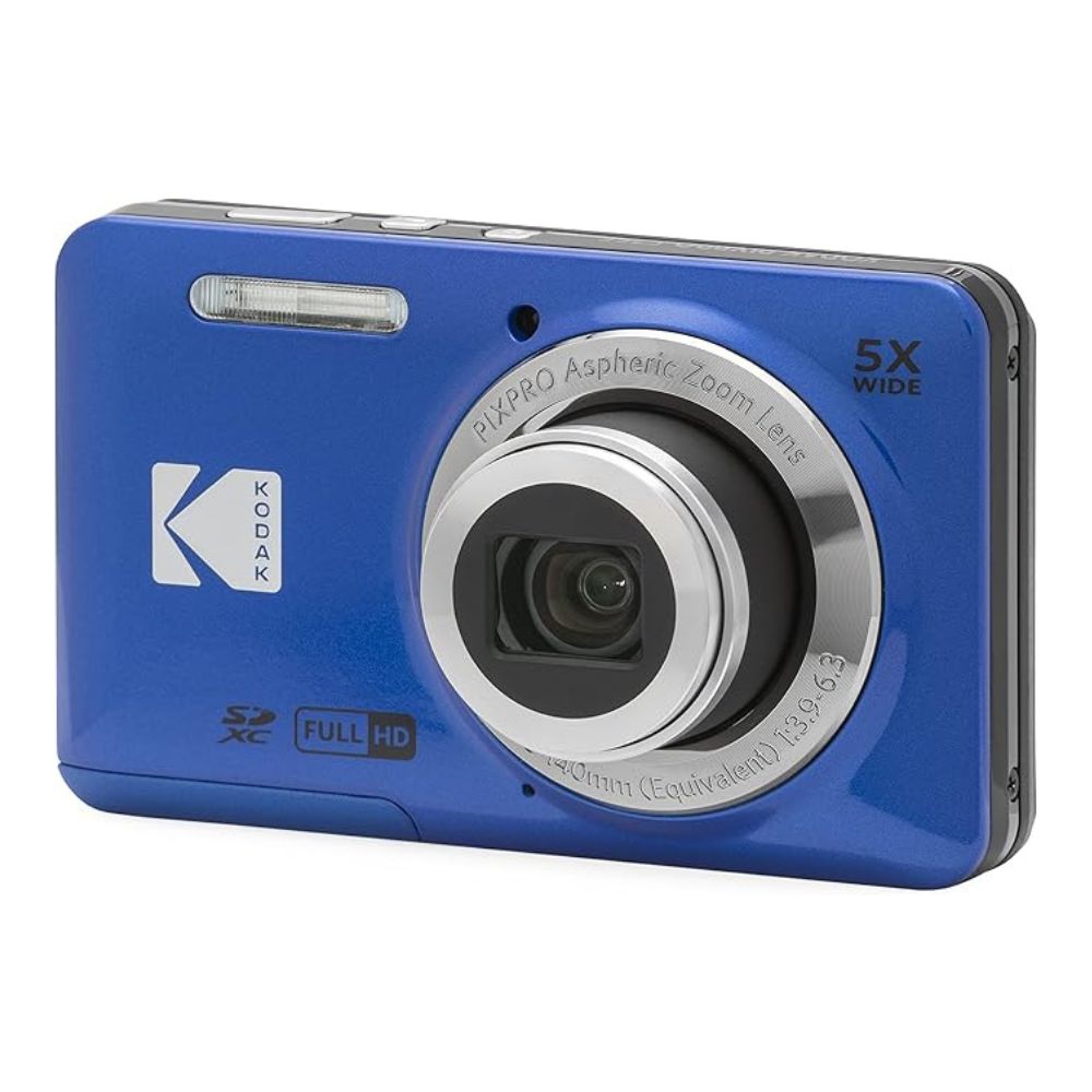 Kodak PixPro FZ55 Blue Digital Camera 16MP, 5x Zoom, 720p HD Kodak