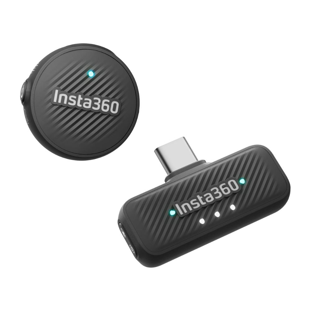 Insta360 Mic Air Wireless Microphone – 1TX + 1RX Crystal-Clear Audio for Vlogging & Streaming