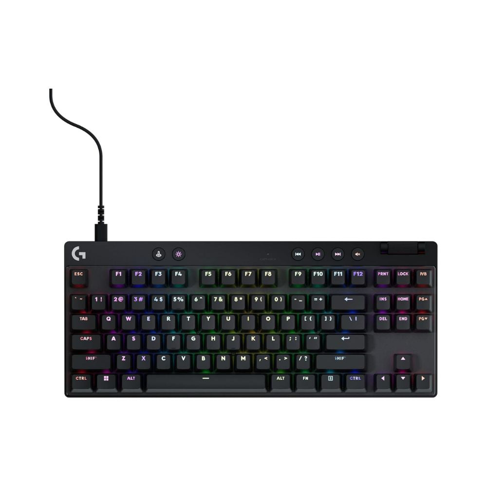 Logitech G PRO X (TKL Rapid) Wired Gaming Keyboard Black