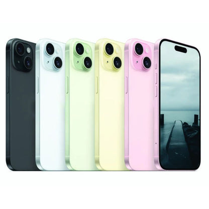 Apple iPhone 15 - 128GB, 256GB, 512GB - Pink, Yellow, Blue, Green & Black - Acceptable - Refurbished