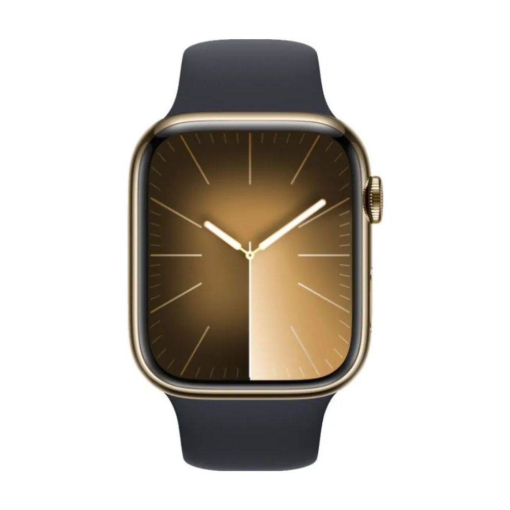 Apple Watch Series 9 41mm, 45mm GPS + Cellular Aluminium Case - Starlight, Silver, Midnight, Red, Pink, Graphite, Gold with Generic Band Smartwatch- Acceptable - Refurbished apple