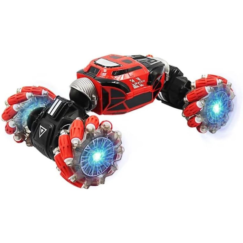 GW124 Hand Gesture Control RC Double-Sided Twist Stunt Red Car
