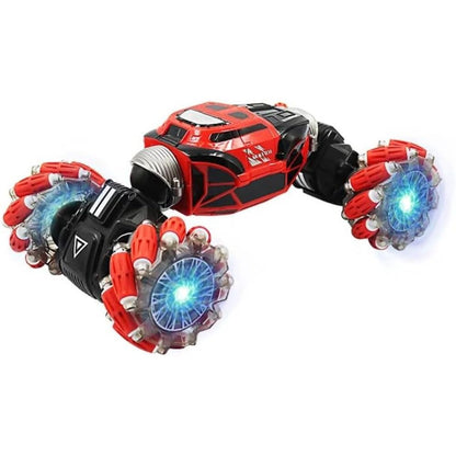 GW124 Hand Gesture Control RC Double-Sided Twist Stunt Red Car
