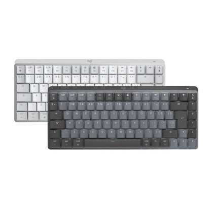 Logitech MX Mechanical Mini - Wireless Keyboard for Mac in - Pale Grey/Space Grey. Logitech