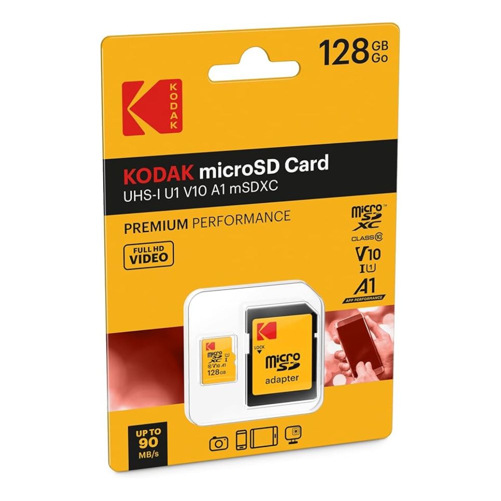 Kodak V10 Series Micro SDXC with adaptor 128GB Kodak