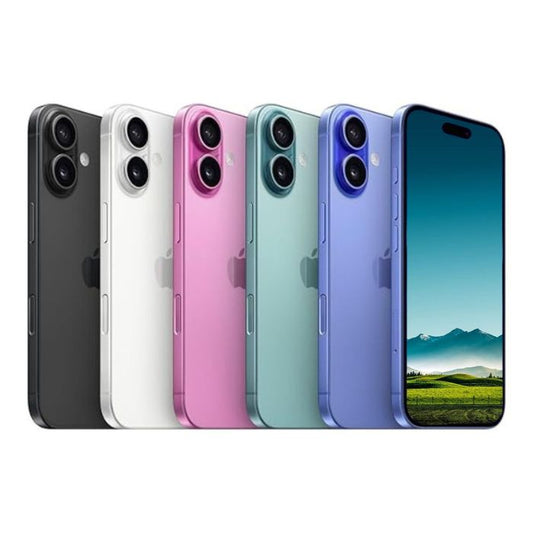 Apple iPhone 16 Plus - 128GB / 256GB / 512GB - Black, White, Pink, Teal & Ultramarine