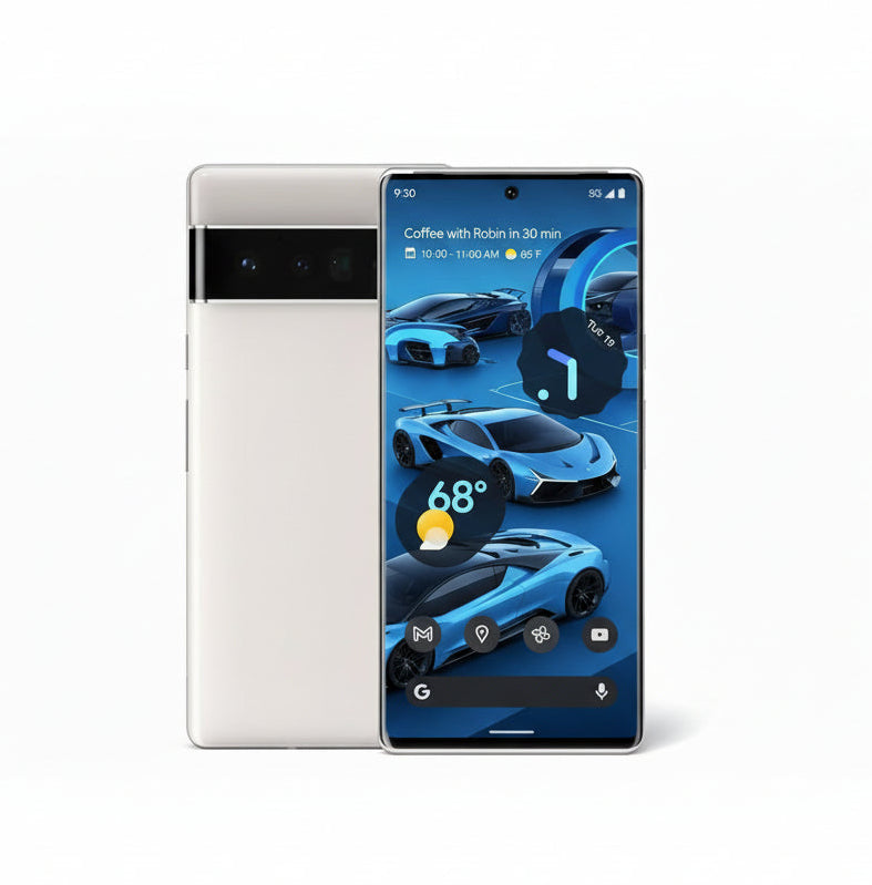 Google Pixel 6 Pro Fold - 128GB, 256GB - 5G Smartphone – Stormy Black, Cloudy White, Sorta Sunny - Acceptable - Refurbished Google