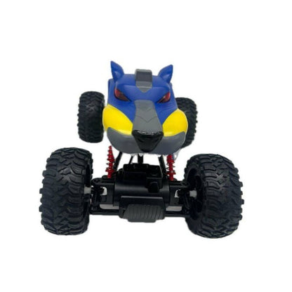 Blue Four-Way Light Wolfhead Bigfoot 1.16 Scale RC Car - Monster Truck