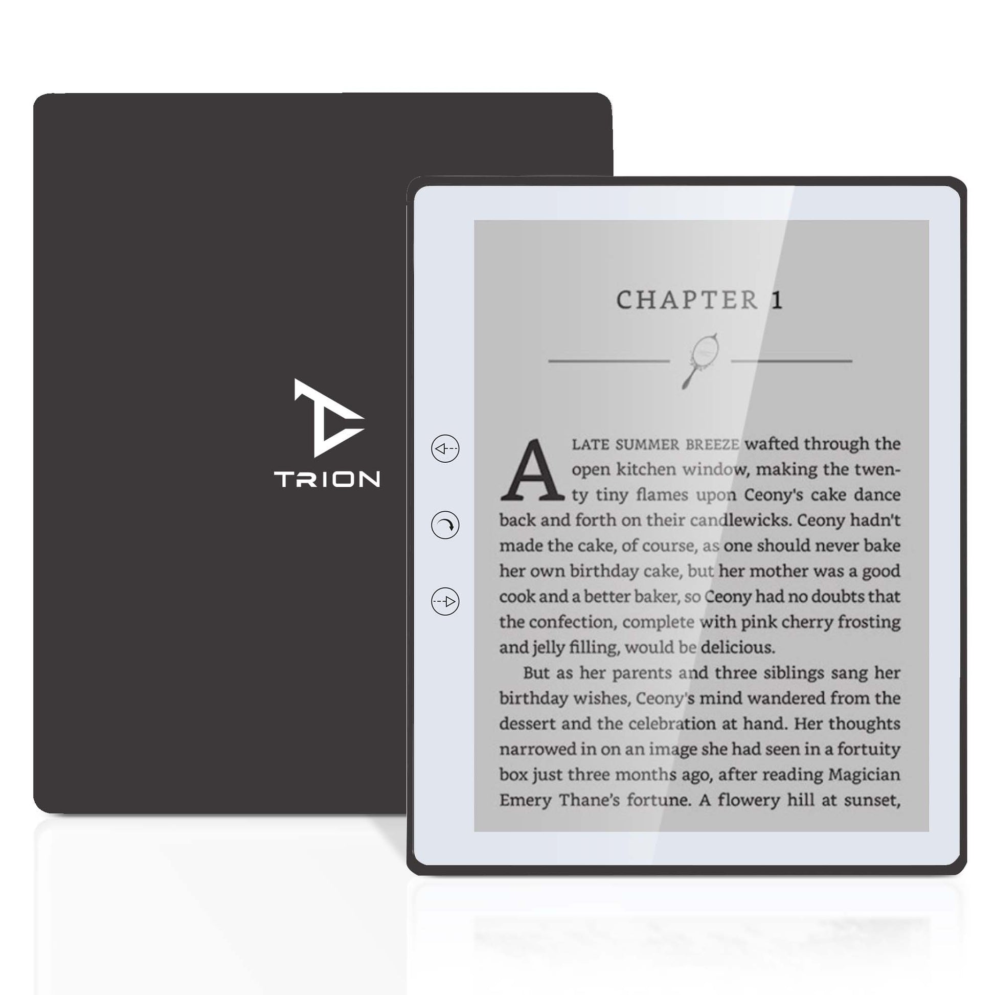 Trion Nex Ebook-Reader - 6" E-Ink Touchscreen, Quad-Core, 32GB Storage, Android 8.1 - Black - Pristine Refurbished Trion