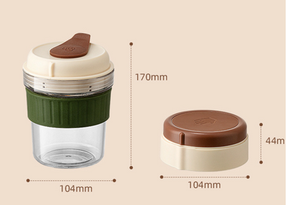 2-in-1 Ice Cube Maker Tumbler - Portable Cup with Integrated Silicone Ice Tray & Lid (1 cup + 3 ice tray) Tristar Online