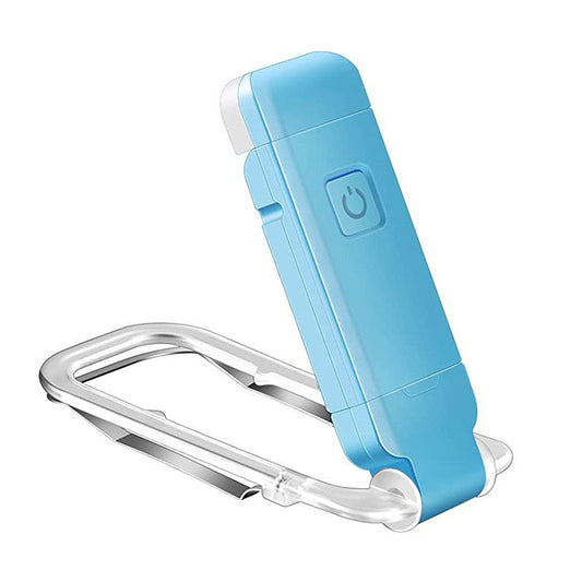 2 Pcs Blue USB Rechargeable Clip-on LED Book Light - 3 Color Modes & Dimmable Brightness for Eye-Caring Reading Tristar Online
