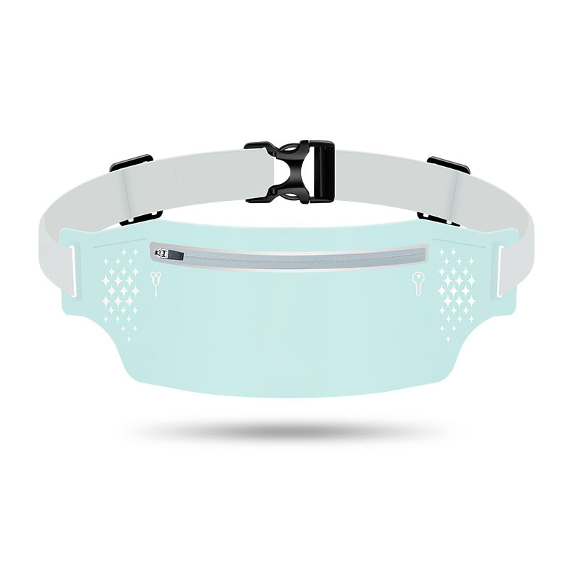 2 Pcs Light Green Lightweight Women's Running Waist Bag - Splash-Proof Fitness Belt with Stretchable Phone Storage Tristar Online