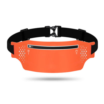 2 Pcs Orange Lightweight Women's Running Waist Bag - Splash-Proof Fitness Belt with Stretchable Phone Storage Tristar Online