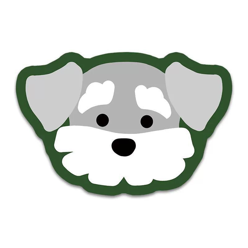 2 Pcs Style 6 Grey and Green Puppy pattern Cartoon Pet Feeding Mat for Cats & Dogs - Absorbent Diatom Mud Splash-Proof Mat, Easy to Clean Tristar Online