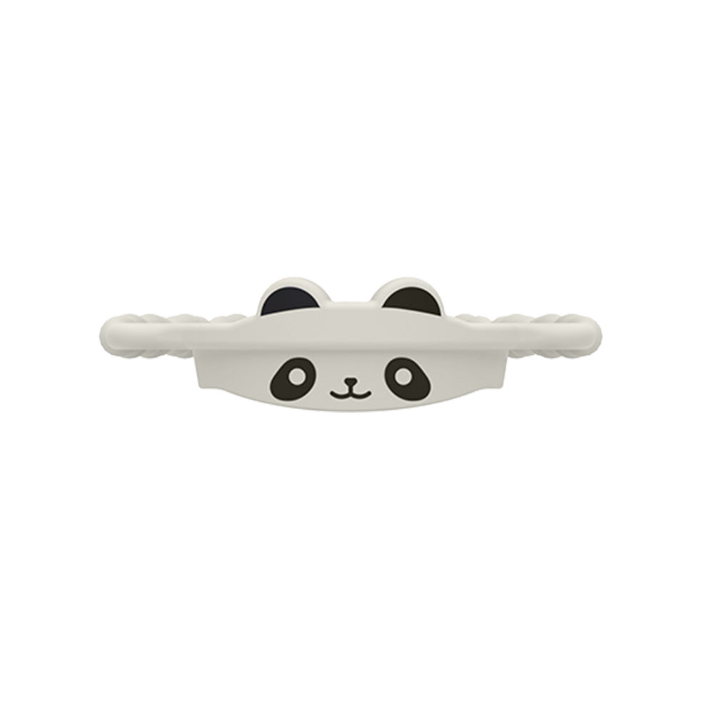 2 Pcs White and Black Panda Adorable Animal Silicone Cup Carrier - Portable Reusable Handle for Water Cup(cup not included) Tristar Online
