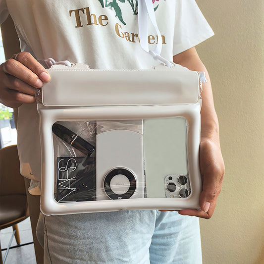 2 Pcs White Cute Floating Waterproof Pouch - Touch-Sensitive Screen & Adjustable Strap Tristar Online