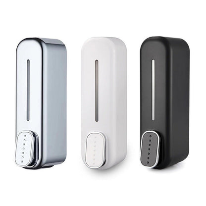 2 Pcs White Modern Wall-Mounted Press Soap Dispenser - 300ml Refillable Pump for Bathroom & Kitchen Tristar Online