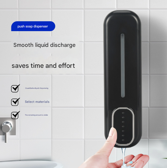 2 Pcs White Modern Wall-Mounted Press Soap Dispenser - 300ml Refillable Pump for Bathroom & Kitchen Tristar Online