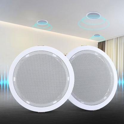 Giantz 6''Ceiling Speakers In Wall Speaker Home Audio Stereos Tweeter 2pcs