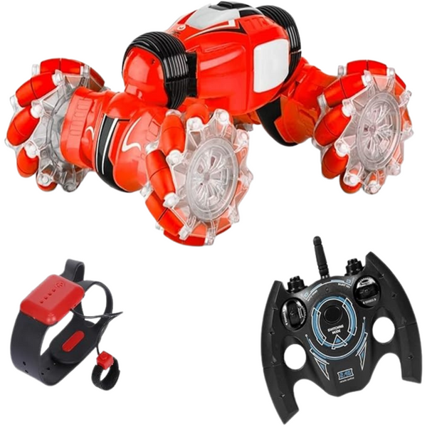 Remote Control Twisting RC Car Four-Way Dual with Lights - Electric RC Radio Vehicle for Kids