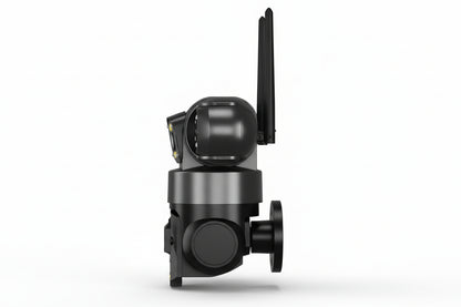 15MP WiFi PTZ Outdoor Security Camera – Triple Lens, 3-Screen View, 10X Zoom, Human Detection, IP Cam Pristine - Refurbished