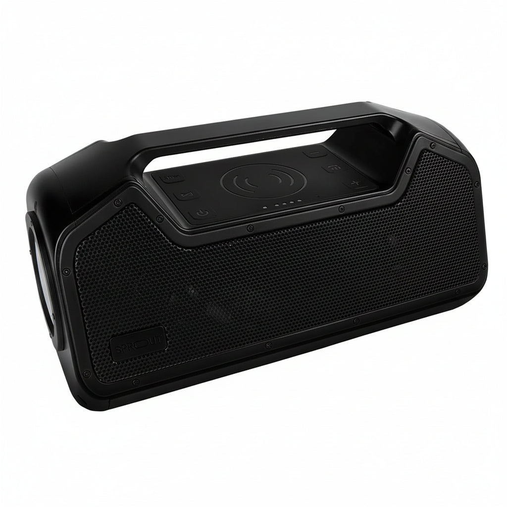 Sprout Nomad Alpha Bluetooth Speaker - Black - Portable Wireless Audio with Rugged Design - Excellent - Refurbished