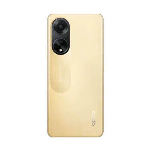 OPPO A98 (Dual Sim, 8GB/256GB, 6.59 inches) - Bold Gold Smartphone (AU Version) - Pristine Refurbished