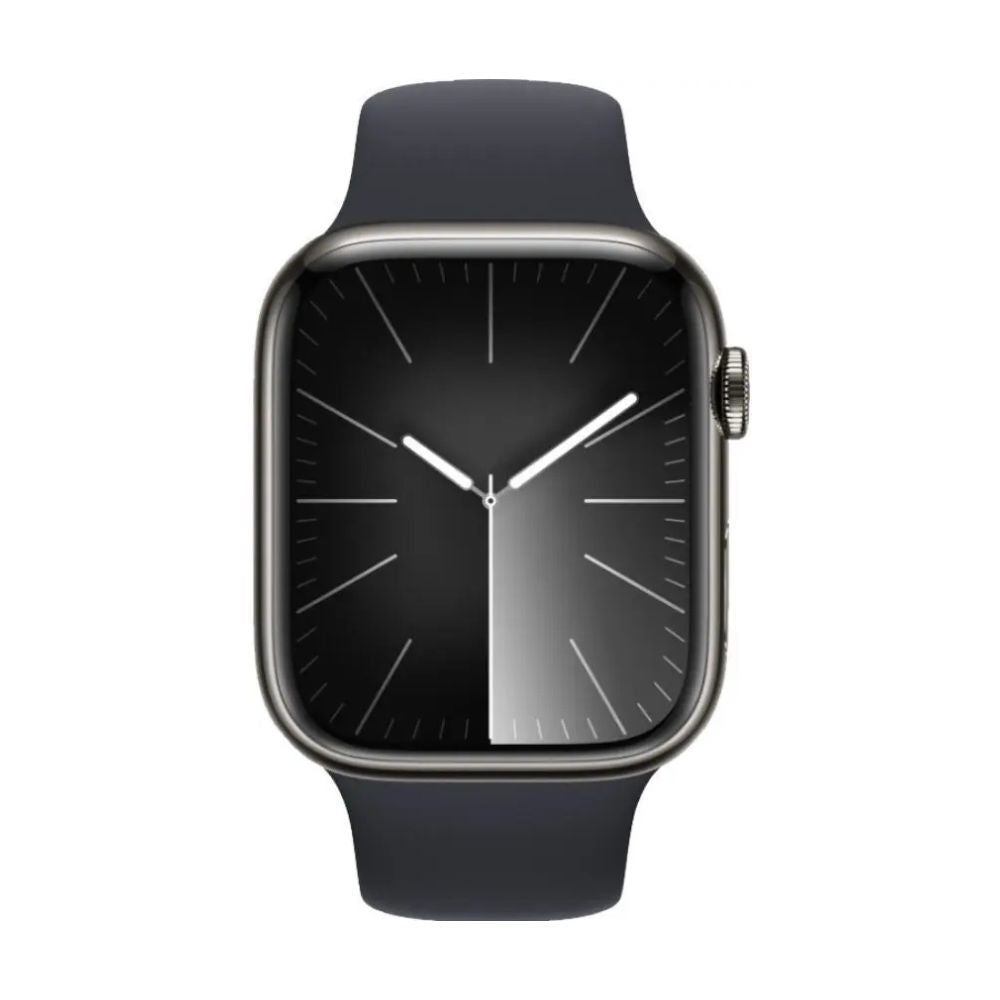 Apple Watch Series 9 41mm, 45mm GPS + Cellular Aluminium Case - Starlight, Silver, Midnight, Red, Pink, Graphite, Gold with Generic Band Smartwatch- Acceptable - Refurbished apple