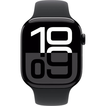 Apple Watch Series 10 46mm Jet Black Aluminium Case GPS + Cellular Sport Band - Excellent - Refurbished ( Au Version ) Apple