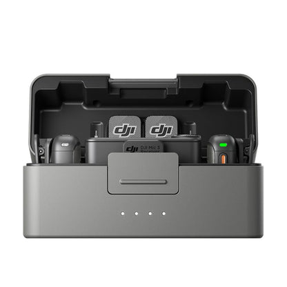 DJI Mic 3 Wireless Microphone Kit 2 Transmitters + 1 Receiver + Charging Case - Black DJI