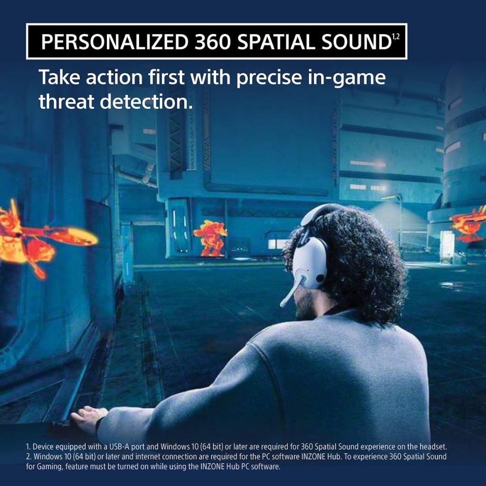 Sony INZONE H9 Wireless Gaming Headset (WH-G900N) (Black) Sony