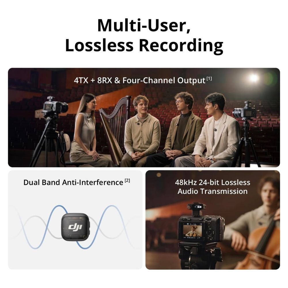 DJI Mic 3 (1 TX + 1 RX) Wireless Video Microphones DJI