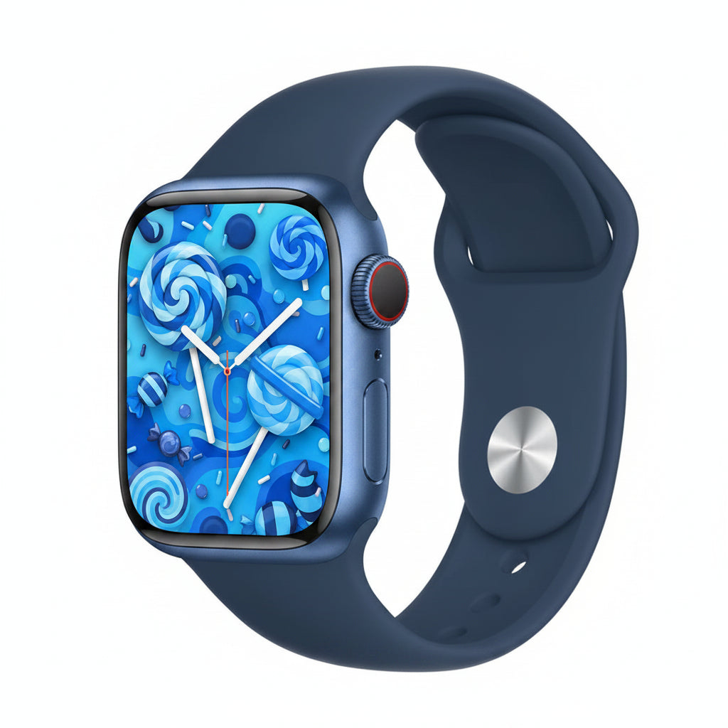 Apple Watch Series 7 45MM GPS + Cellular - Aluminum Case Blue - Sport band Abyss Blue (Copy) APPLE