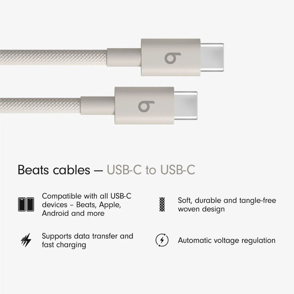 Beats USB-C to USB-C 60W Woven Cable 1.5m MDGD4 - Surge Stone Beats