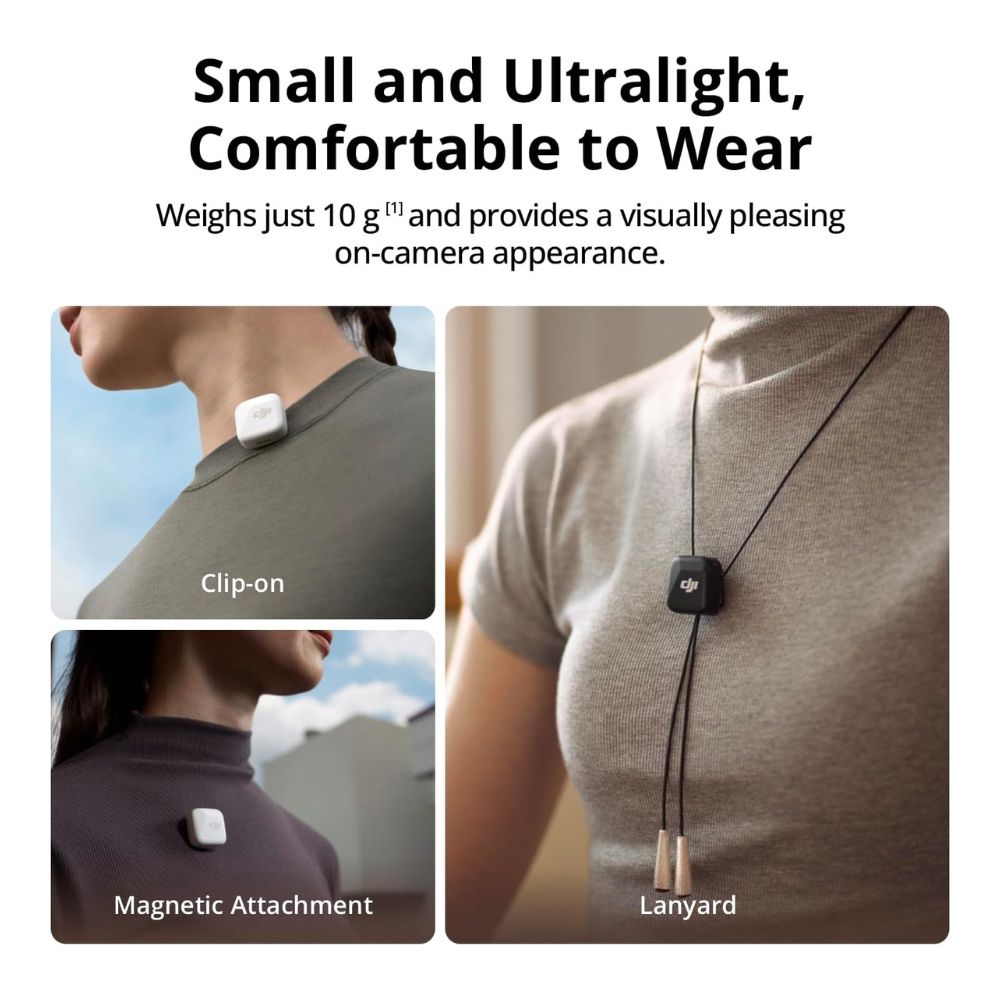 DJI Mic Mini - Ultralight Wireless Microphone System - Dual Transmitters, RX & Charging Case DJI