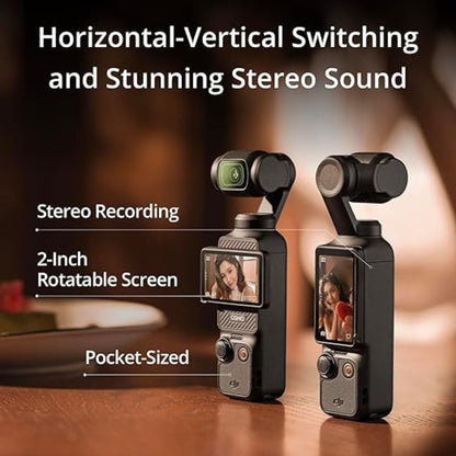 DJI Osmo Pocket 3 – 4K Vlogging Camera | 1″ CMOS, Stabilized, Fast Focus, Rotatable Screen DJI