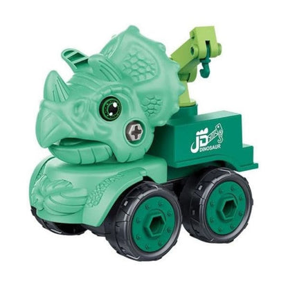 Dinosaur Take Apart Toy Set - Educational Jurassic Construction Toys with Drill for Kids - Puzzle Disassembly, Dinosaur Car Series