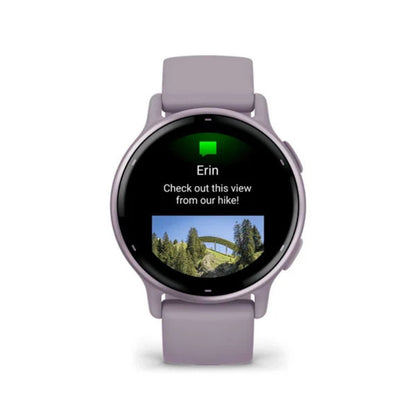 Garmin vívoactive 5, Health and Fitness GPS Smartwatch, AMOLED Display, Up to 11 Days of Battery, Orchid