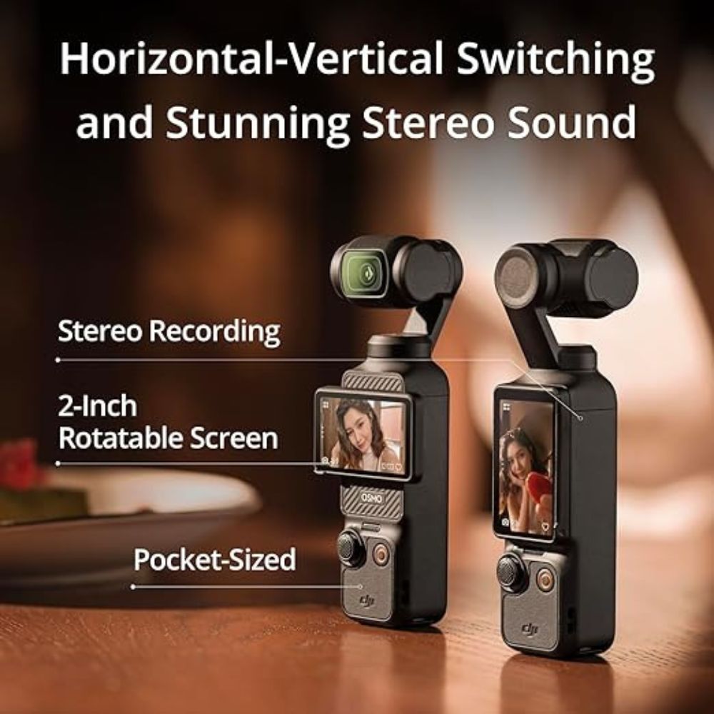 DJI Osmo Pocket 3 Creator Combo - 4K Vlogging Camera - 3-Axis Stabilization, Mic Included (Copy) DJI