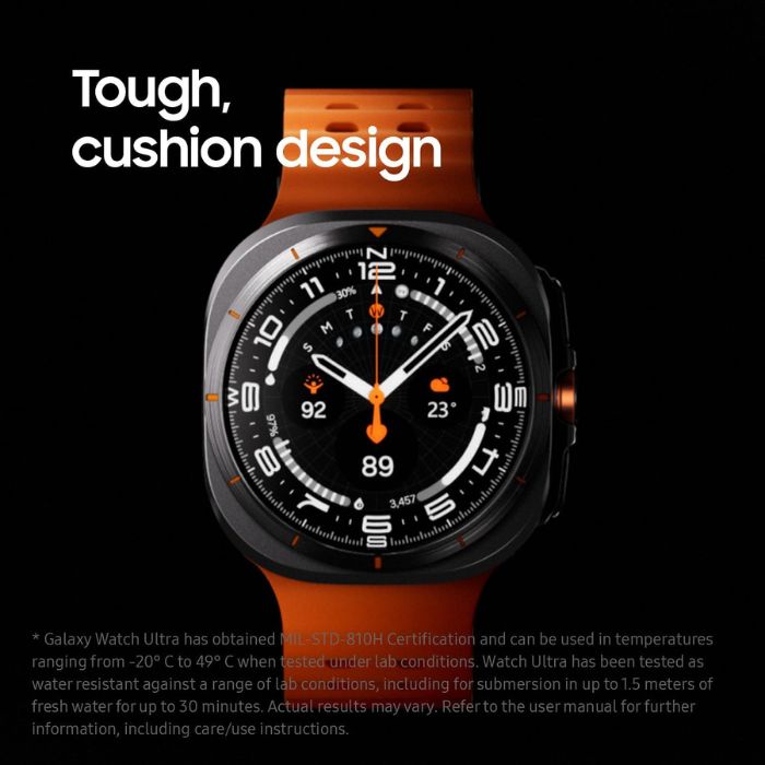 Samsung Galaxy Watch Ultra AI Smartwatch – Health Monitoring & Fitness Tracking, 47mm LTE, Titanium Grey - Pristine - Refurbished Samsung