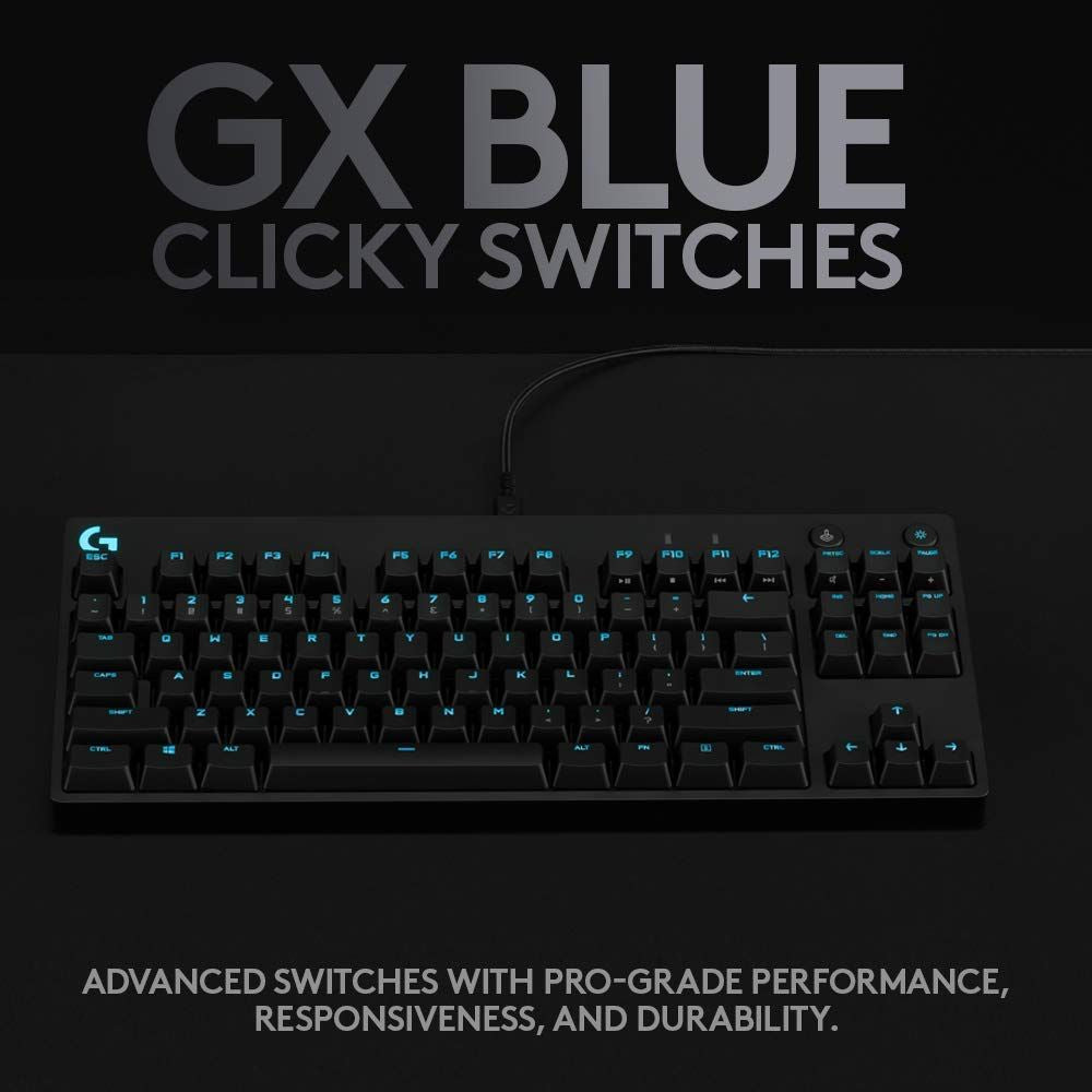Logitech G PRO Wired Gaming Keyboard (Black, 920-009398) Logitech