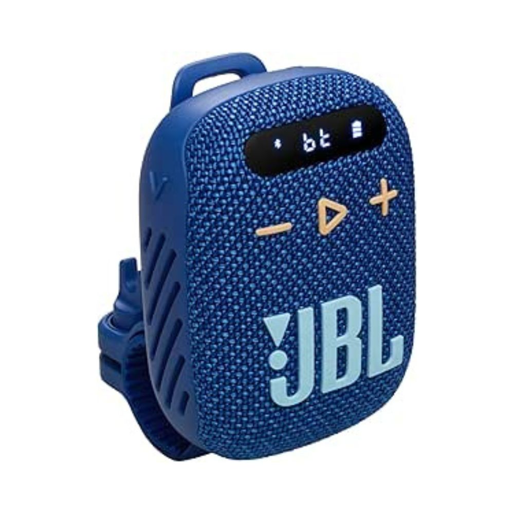 JBL Wind 3 FM Bluetooth Handlebar Speaker – Black, Blue