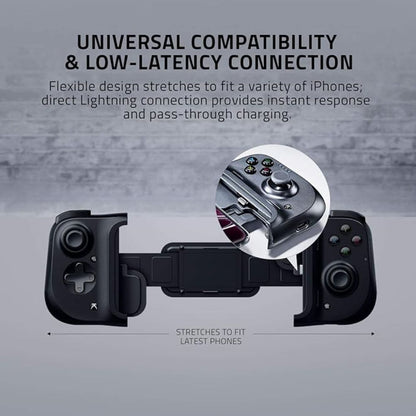 Razer Kishi Mobile Gaming Controller for iPhone - Black - Pristine - Refurbished